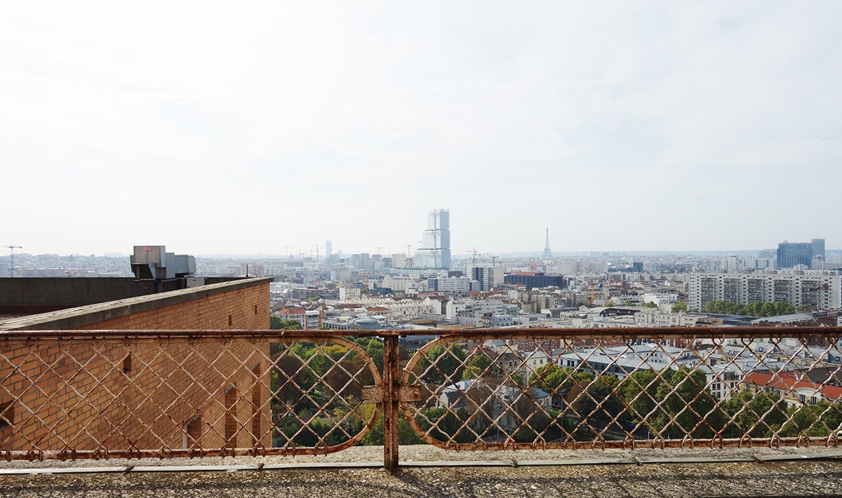 Photo de Paris depuis la toiture de la terrasse de l'hôpital Beaujon Clichy © Lila Bonneau